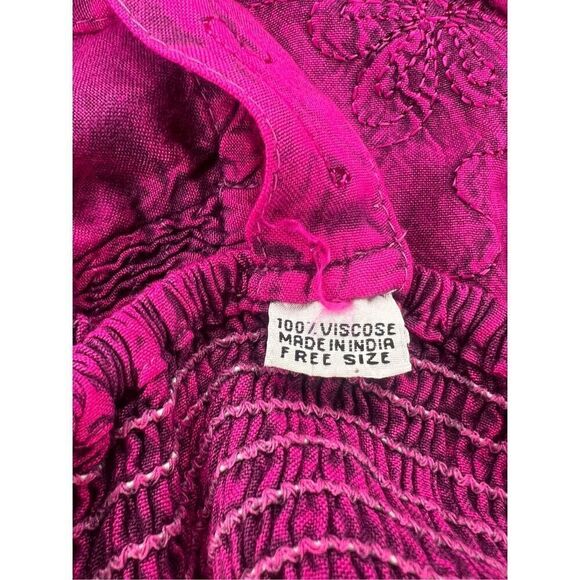 Embroidered Purple Boho Hippie Tank Top Women’s OS - Picture 7 of 7